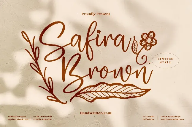 Safira Brown font