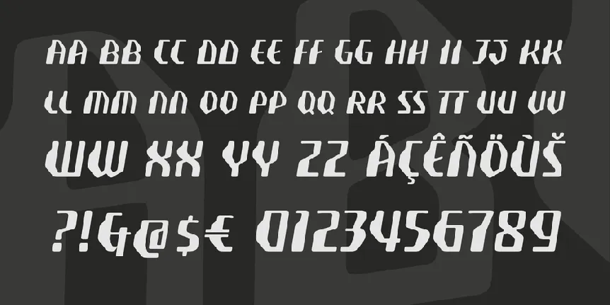 Transistyr font