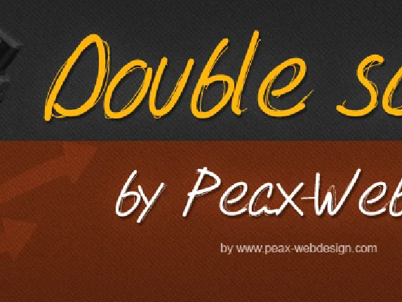 PW Double Script font