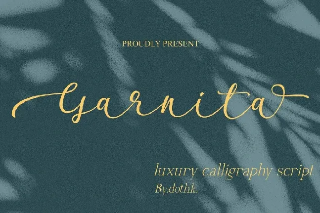 Garnita font