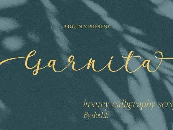 Garnita font