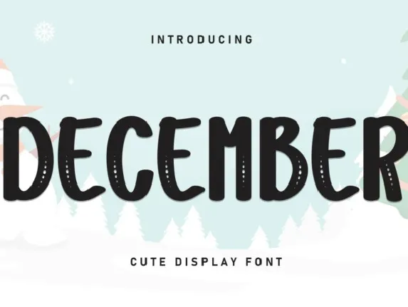 December Display font