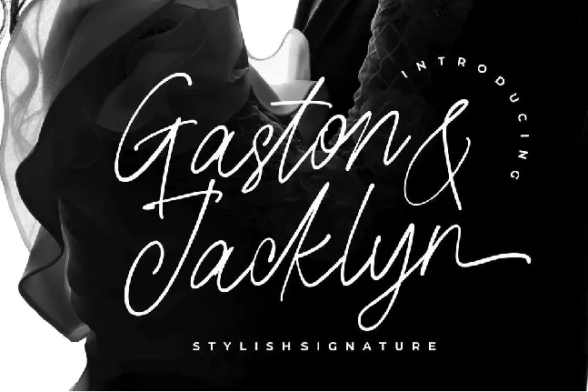 Gaston & Jacklyn font