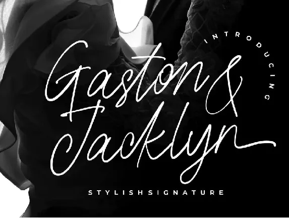 Gaston & Jacklyn font