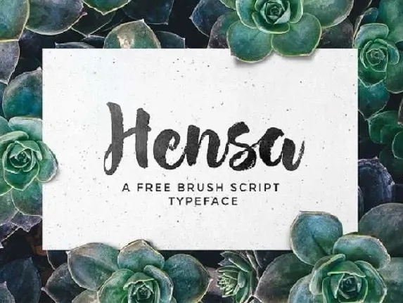 Hensa Brush Free font