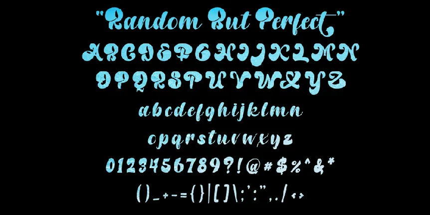 Random But Perfect font