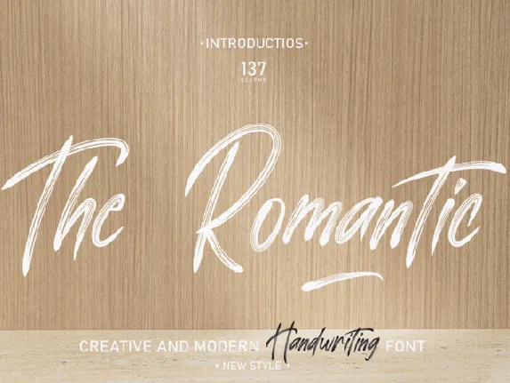 The Romantic font