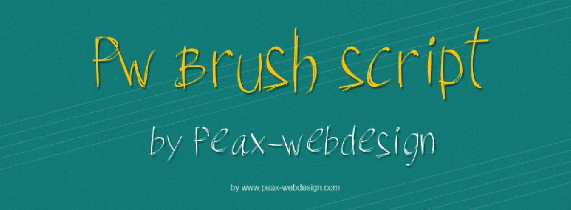 PWBrushScript font