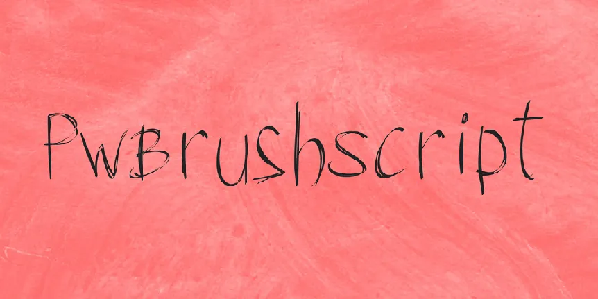 PWBrushScript font