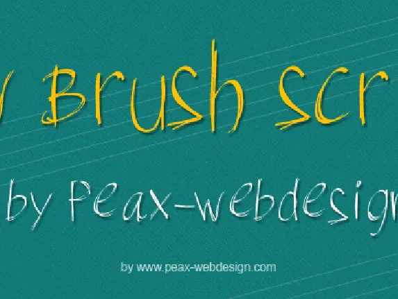 PWBrushScript font