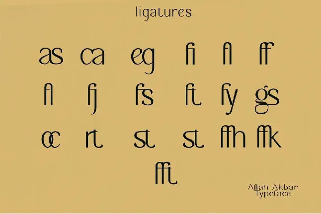 Aflah Akbar font