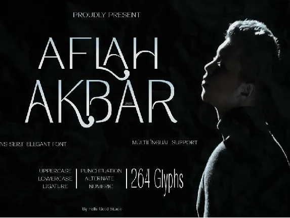 Aflah Akbar font