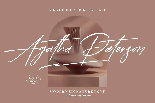 Agatha Paterson â€“ Modern Signature font