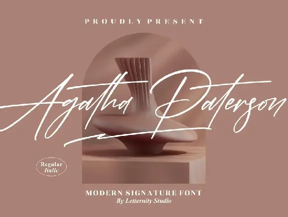 Agatha Paterson â€“ Modern Signature font