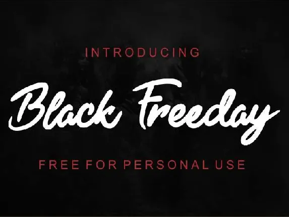 Black Freeday font