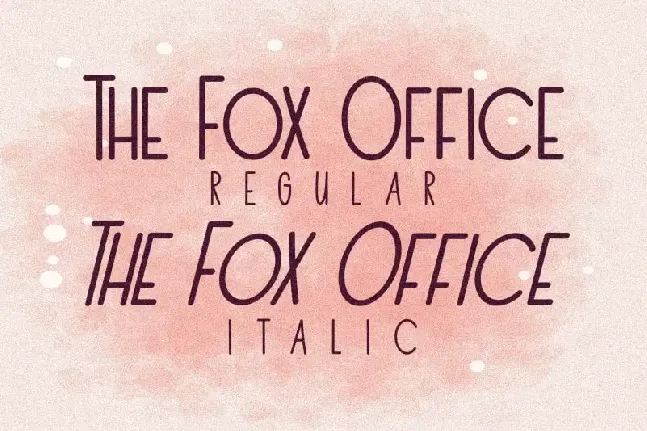 The Fox Office Display font