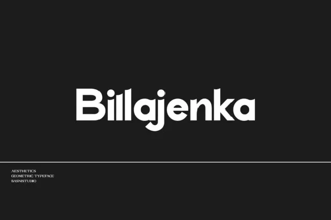 Billajenka font