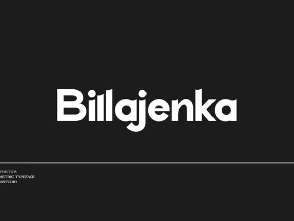 Billajenka font