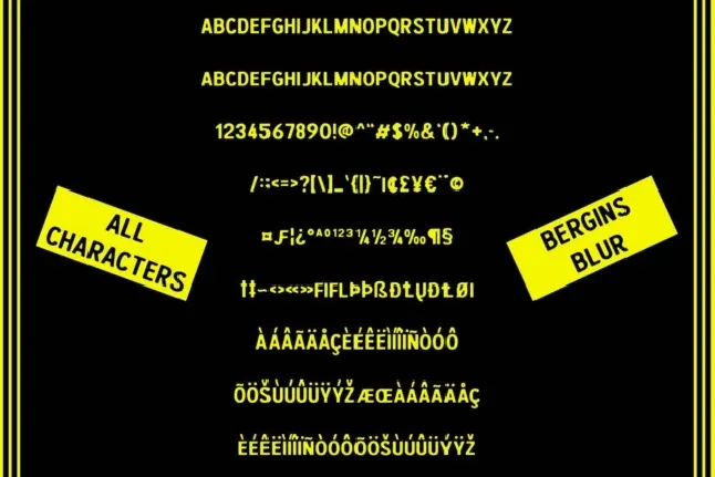 Bergins Blur font