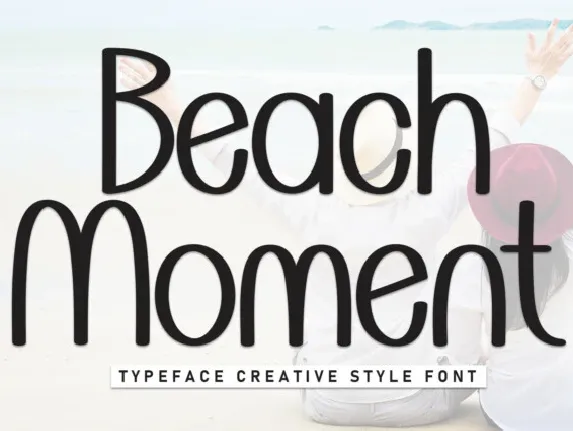 Beach Moment Display font