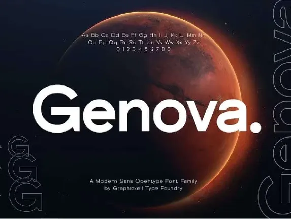 Genova font