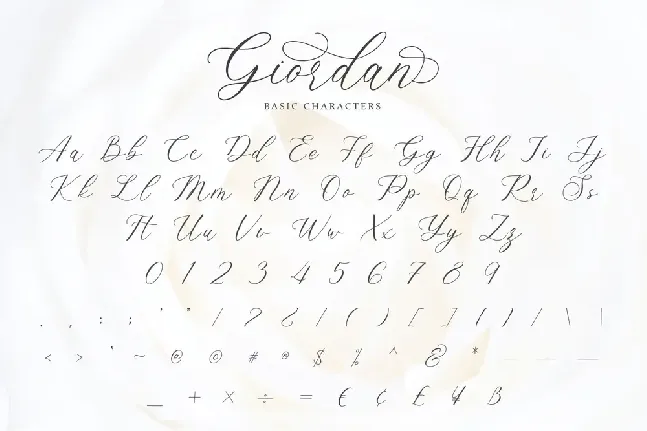 Giordan font