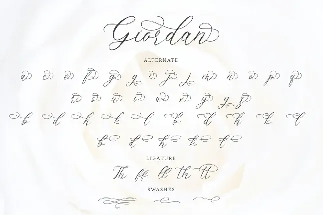 Giordan font