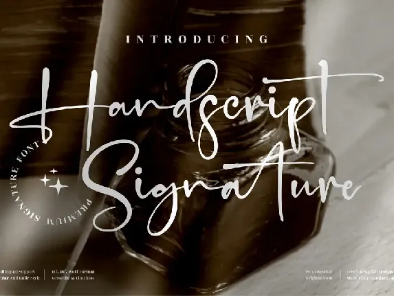 Handscript Signature font