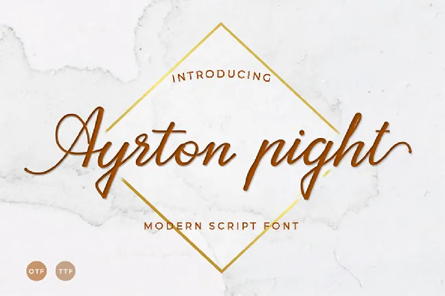 Ayrton pight font