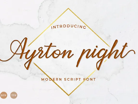 Ayrton pight font