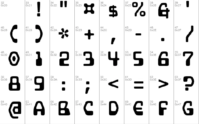 Supercomputer font