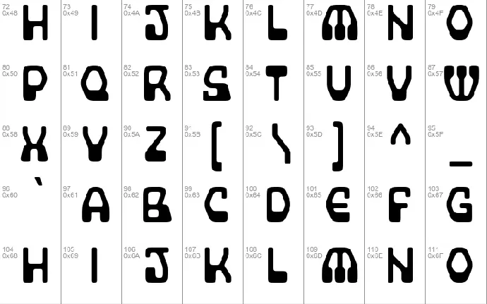 Supercomputer font