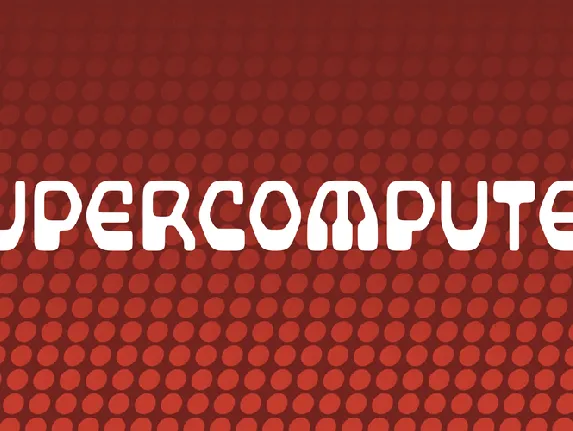 Supercomputer font