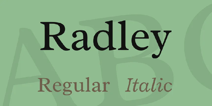 Radley font