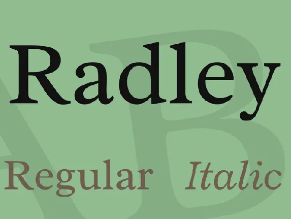 Radley font