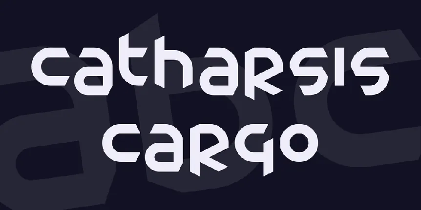 Catharsis Cargo font