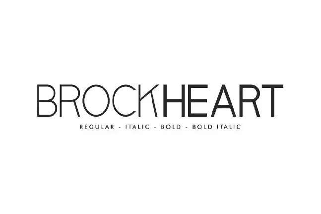 Brockheart font