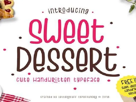 Sweet Dessert font