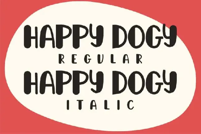 Happy Dogy Display font