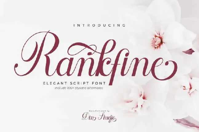 Rankfine Calligraphy font