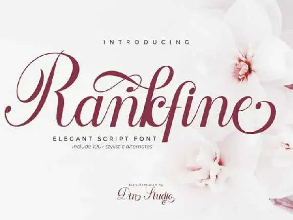 Rankfine Calligraphy font