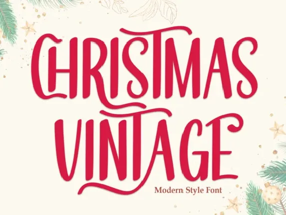 Christmas Vintage Display font