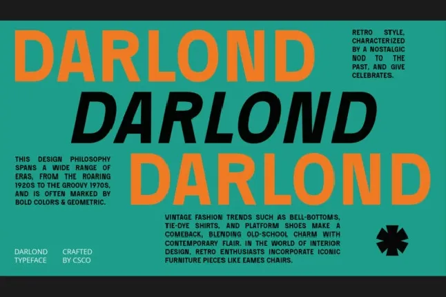 Darlond font