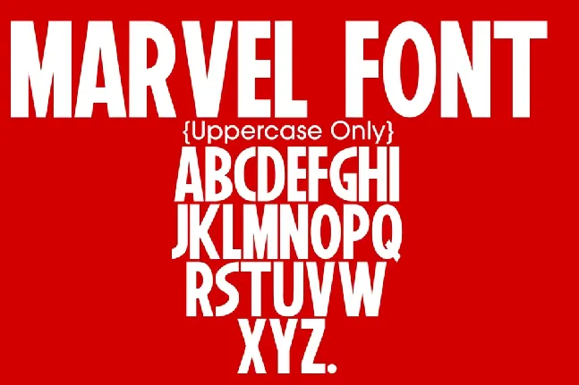 Marvel font