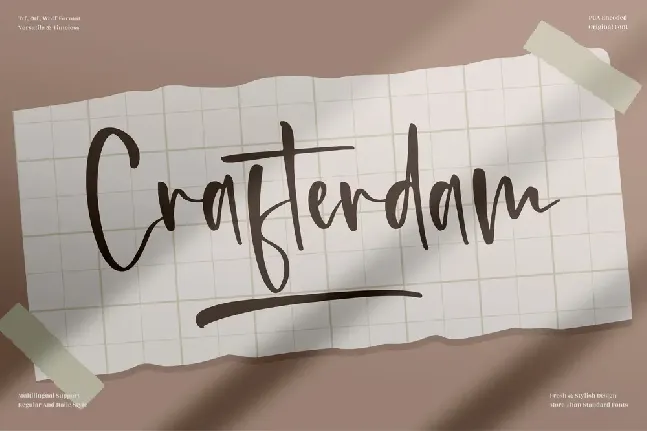 Crafterdam font