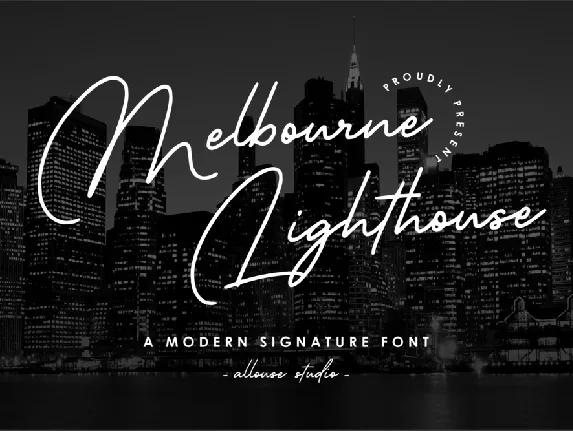 Melbourne Lighthouse font