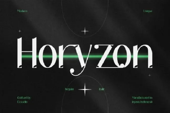 Horyzon font