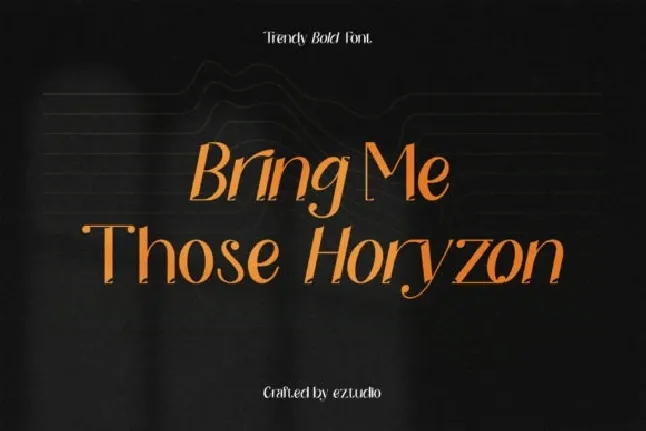 Horyzon font