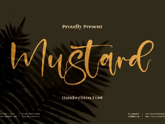 Mustard font