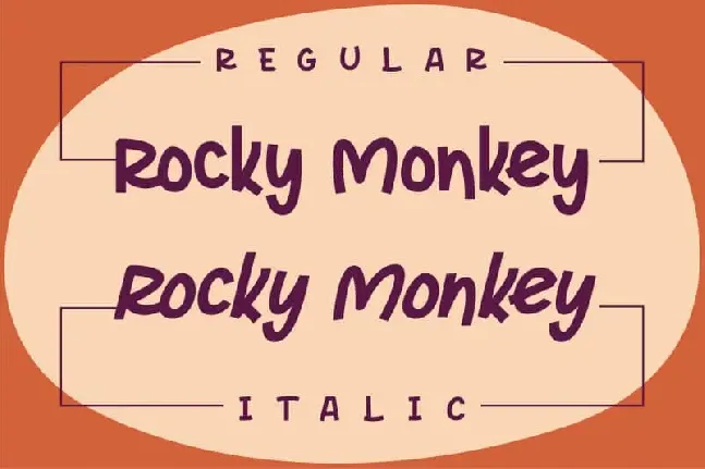 Rocky Monkey Display font